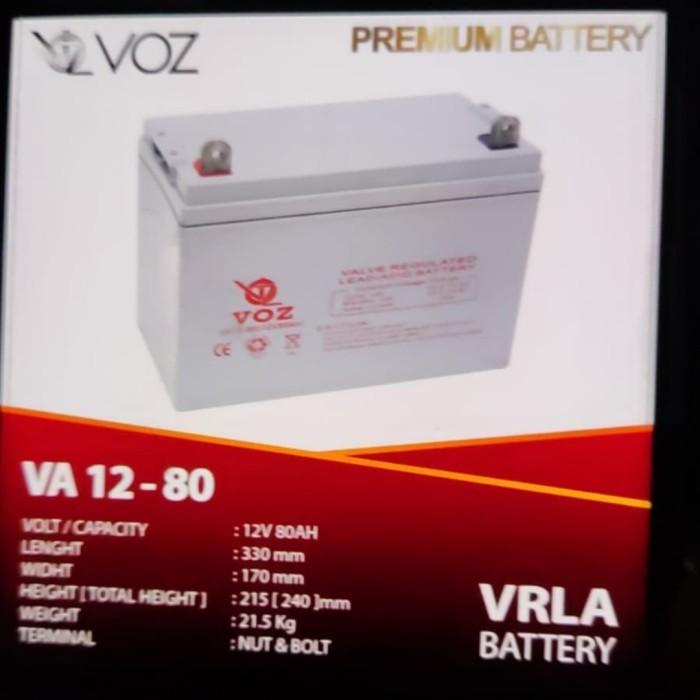 SB99 Aki baterai accu VOZ 80Ah 80 ah 80ampere ampere 12V 12 volt 12volt