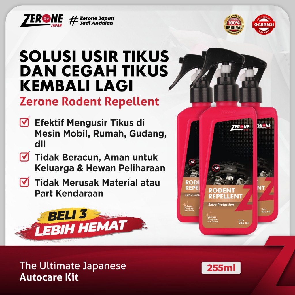 GT65R Semprotan Anti Tikus Pengusir Tikus Mobil Paling Ampuh Zerone Japan Rodent Repellent