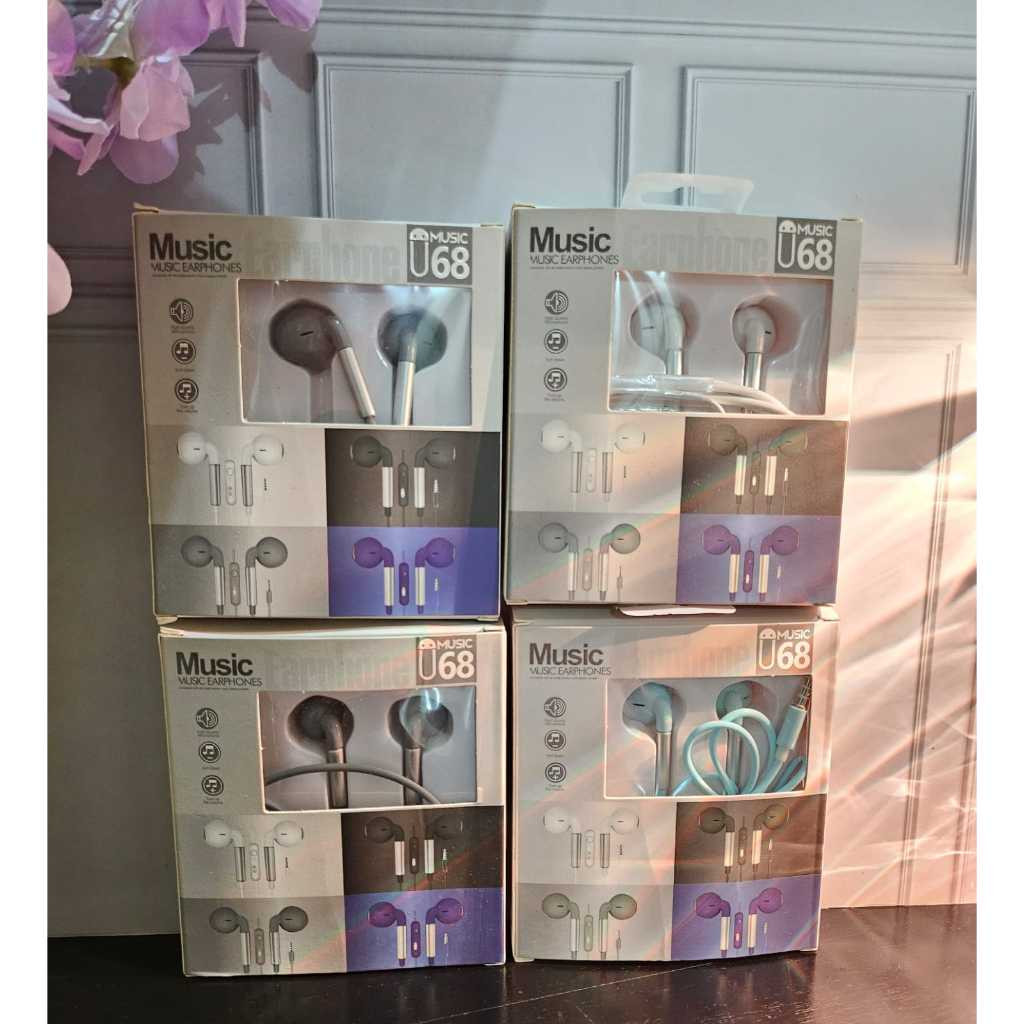 HEADPHONE KABEL//HEADSET WIRELESS//HF BLUETOOTH//HEADSET 3.5 JACK STEREO U68//HEANDSFRE IPHONE 6 OC 