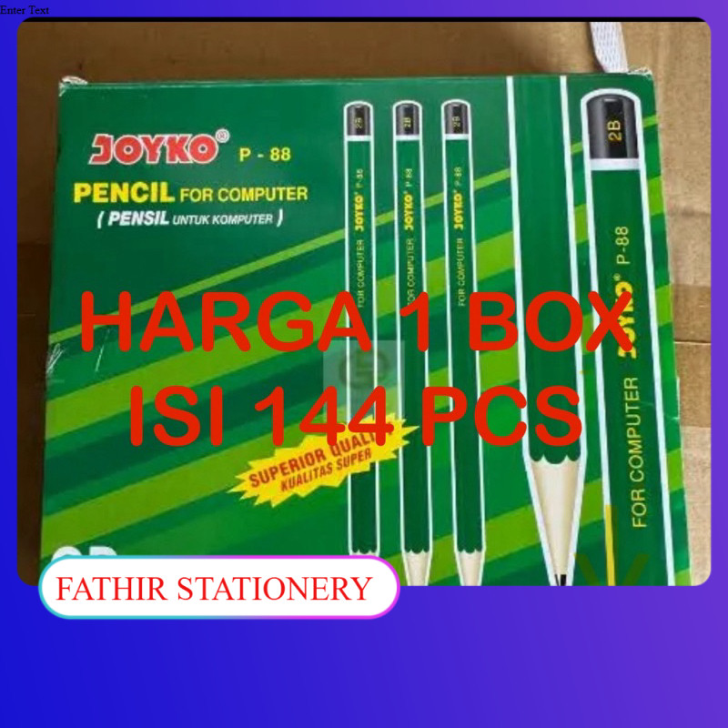 

GROSIR PENSIL JOYKO P-88 2B - ISI / Box -144 PCS