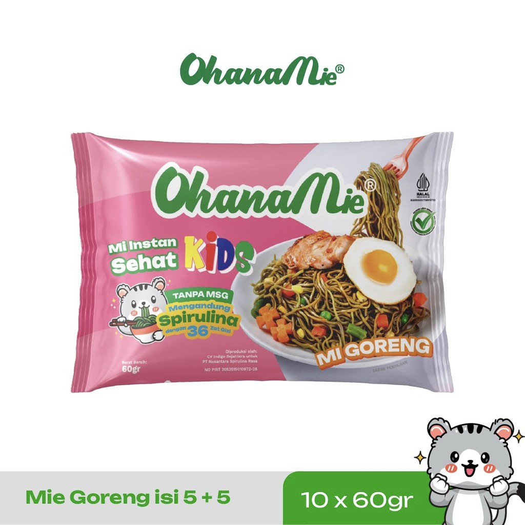 

Mie instan Sehat Anak Beli 5 Free 5 Tanpa MSG dan Bahan Pengawet OhanaMie Goreng Kaya Halal Market