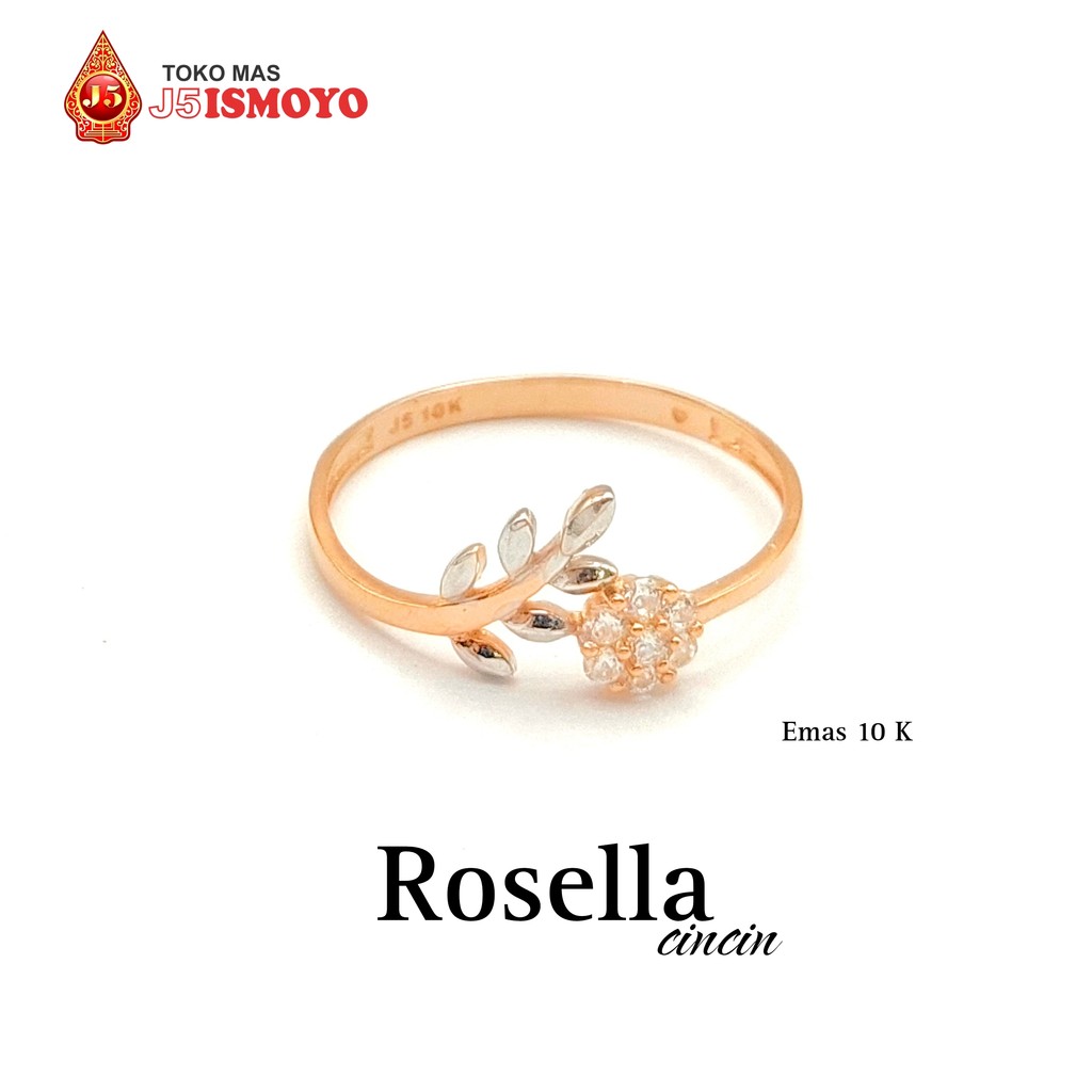 Cincin Emas Mas Asli Rosella J5 Ismoyo