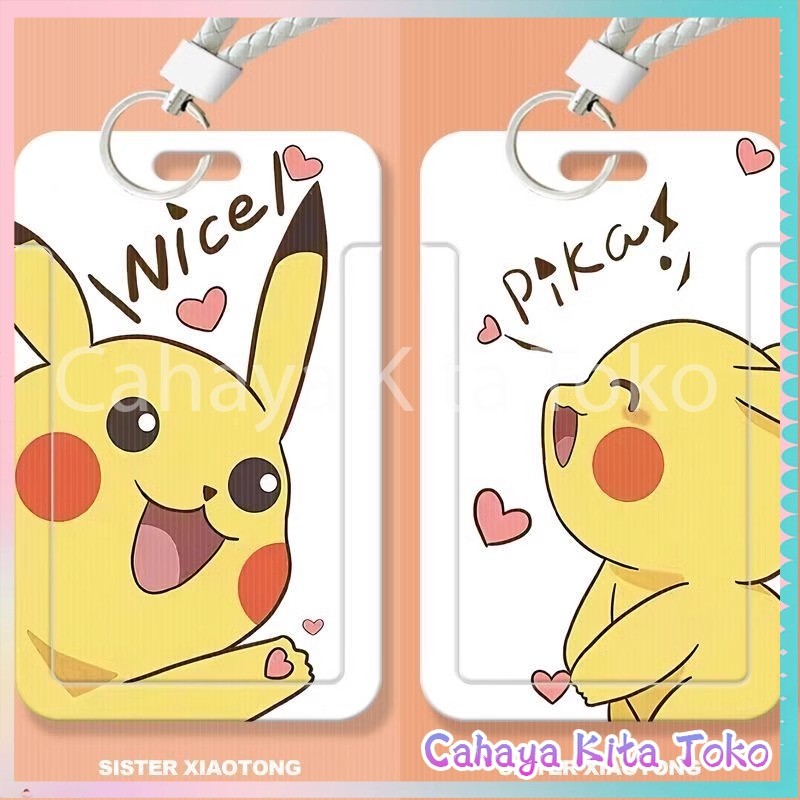 

ID CARD HOLDER/SARUNG KARTU/pesanan Hadiah Khusus/SUPPORT HARGA GROSIR/Pikachu Pokémon Bintang Enam