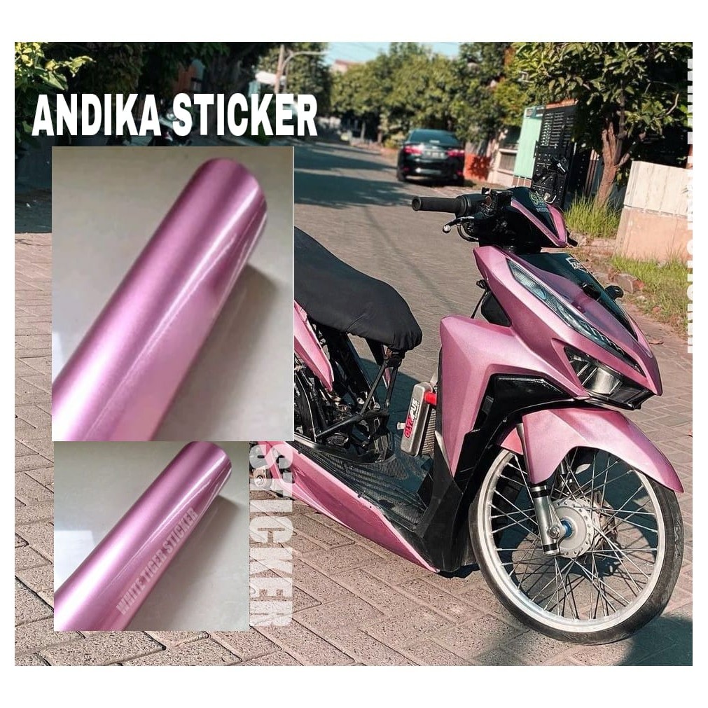 SKOTLET STIKER MOTOR PINK MUDA CANDY SKOTLET PINK MUDA METALIK CANDY SKOTLET PINK MAGENTA CANDY SCOT