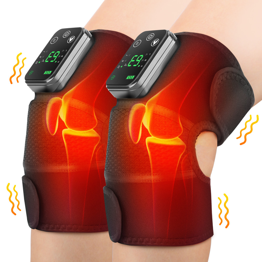 

Electric Heated Knee Massager 3 Levels Heating Temperature Vibration Elbow Shoulder Pad Protector Fatigue Relief Knee Warmer