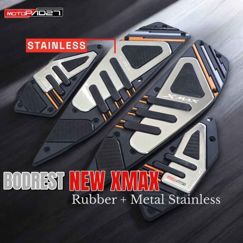 Aksesoris Xmax Karpet Alas Kaki New Xmax 250 Connected Stainless (Bisa COD)