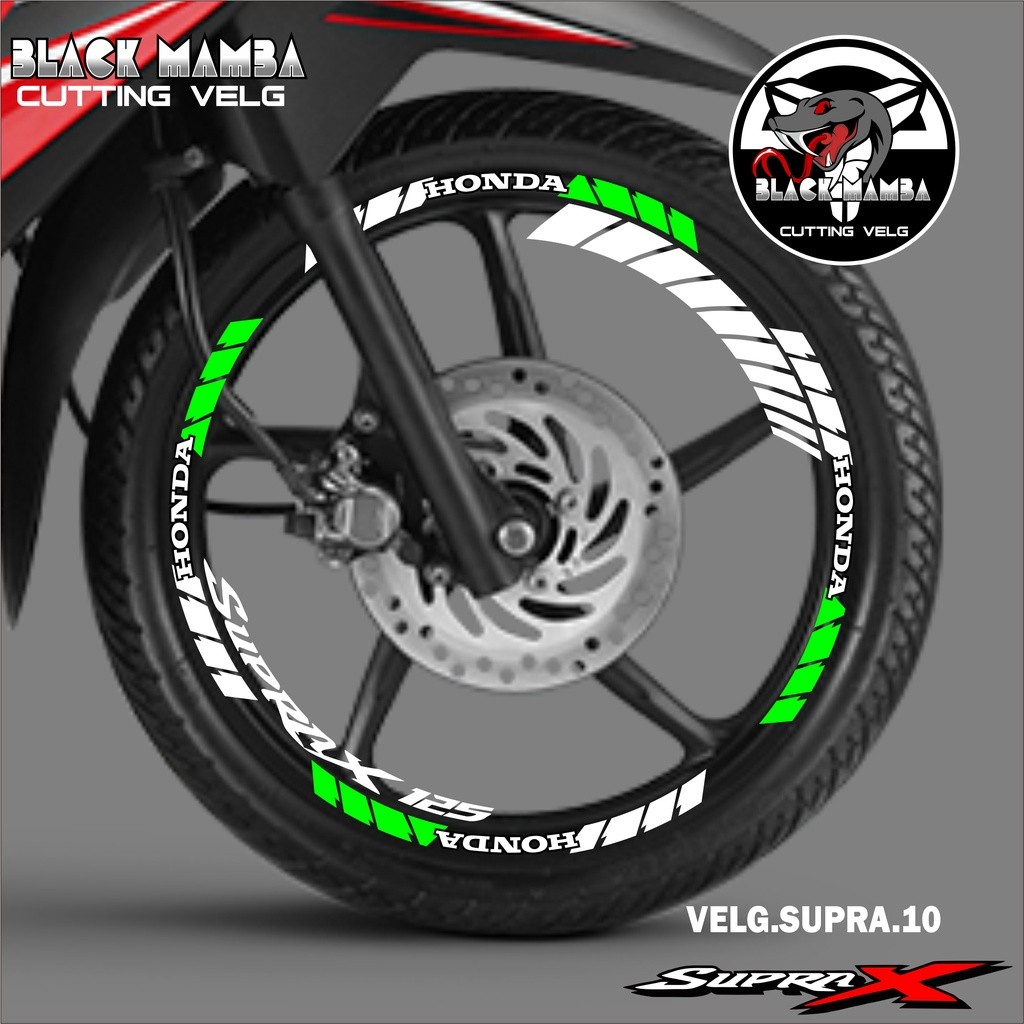 Cutting Sticker Velg Honda Supra - Stiker Lis List Variasi Ban/velg Honda  Supra