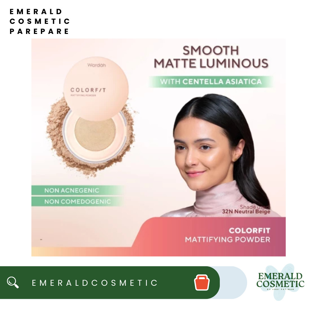 🩷 Emerald Cosmetic 🩷 Wardah Colorfit Mattifying Powder - Bedak Tabur Dengan SPF 30PA++ dan Oil Contr