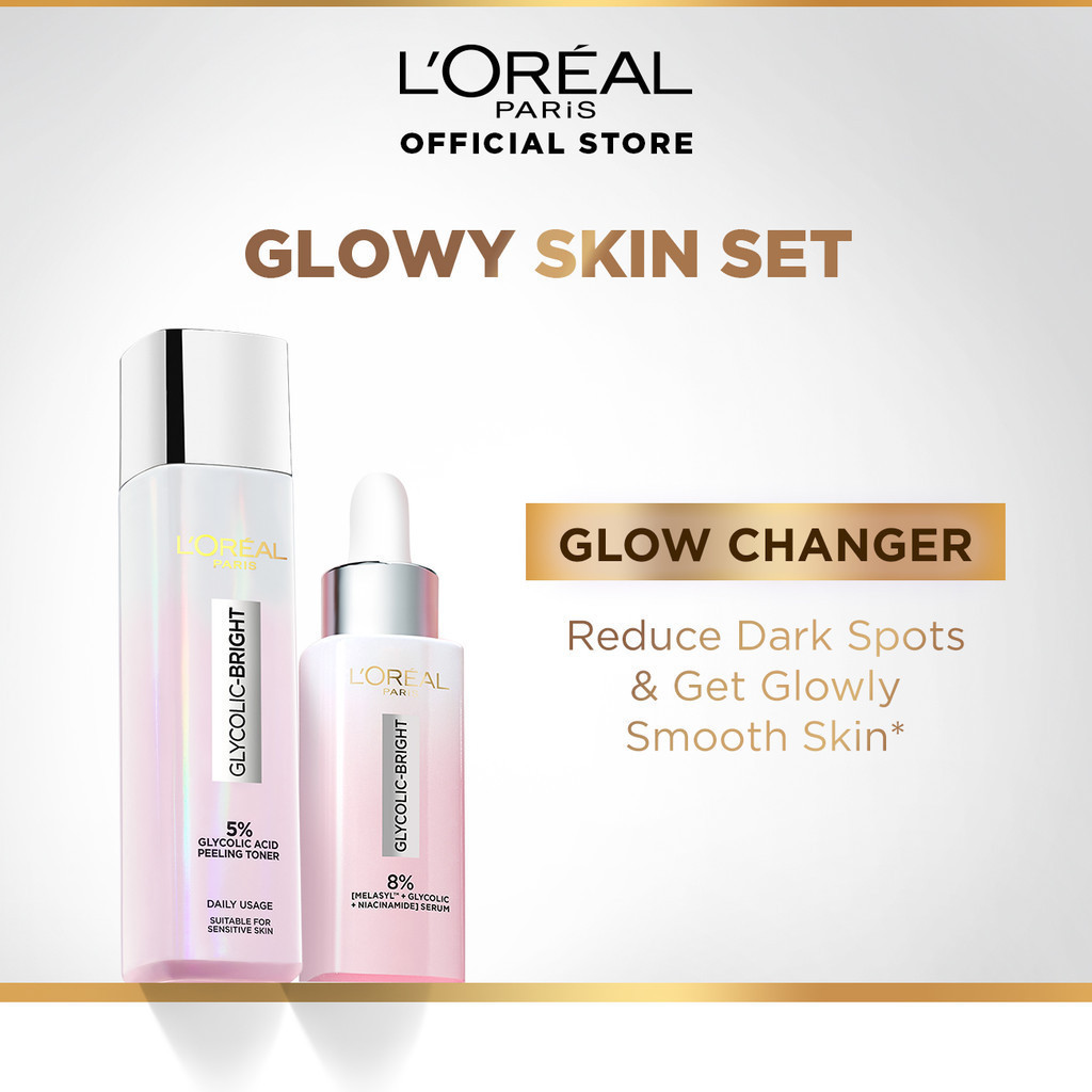 L'Oreal Paris 2pcs Skincare Set (Serum&Toner)