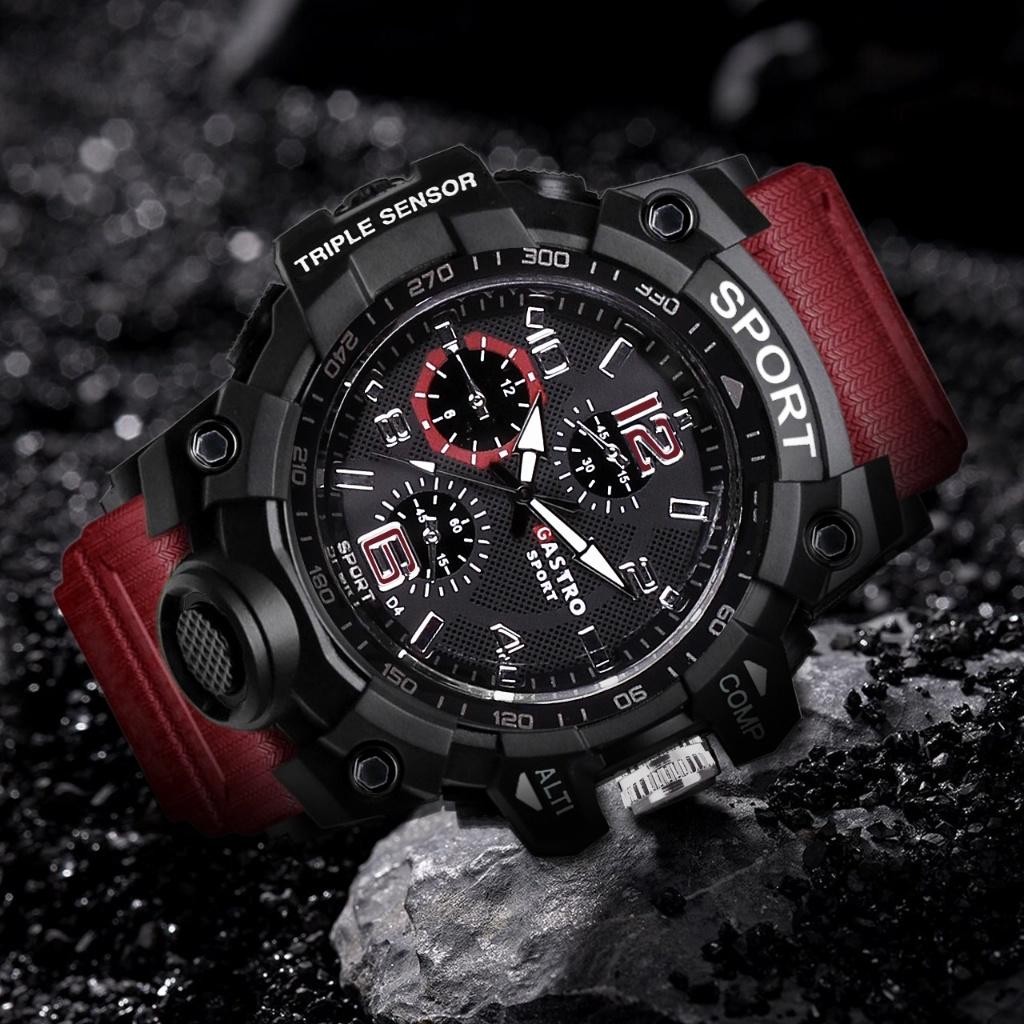 JAM TANGAN SPORT PRIA ANALOG GASTRO  TERMURAH JAM COWOK DEWASA ANTI AIR