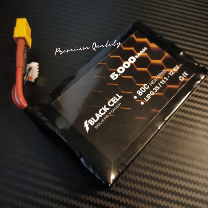 OV88 Lippo Battery 3s 5000Mah 11.1v 80c Black Cell Powered Premium RC Drone Custom