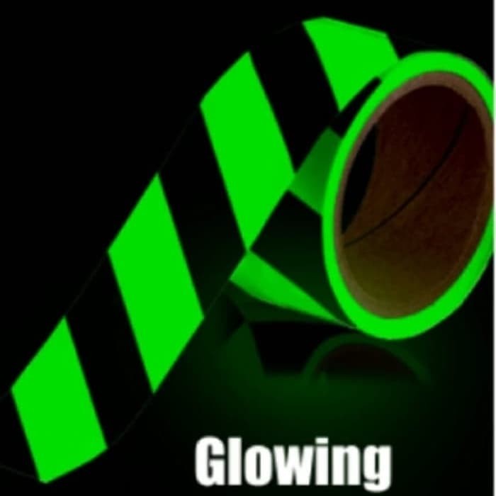 

GLOW IN THE DARK DIAGONAL TAPE 5CMX10METER FOSFOR LAKBAN SELOTIP