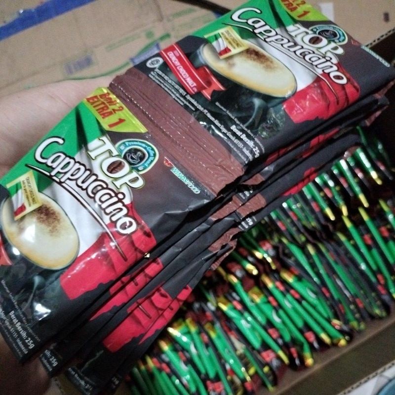 

top cappuccino berat bersih 25gr