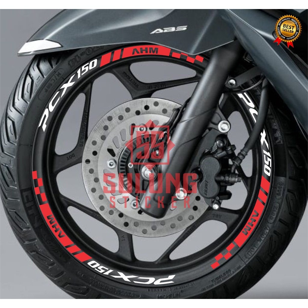 Sulung Stiker Lis Velg Motor Honda PCX 150 Keren Trendy