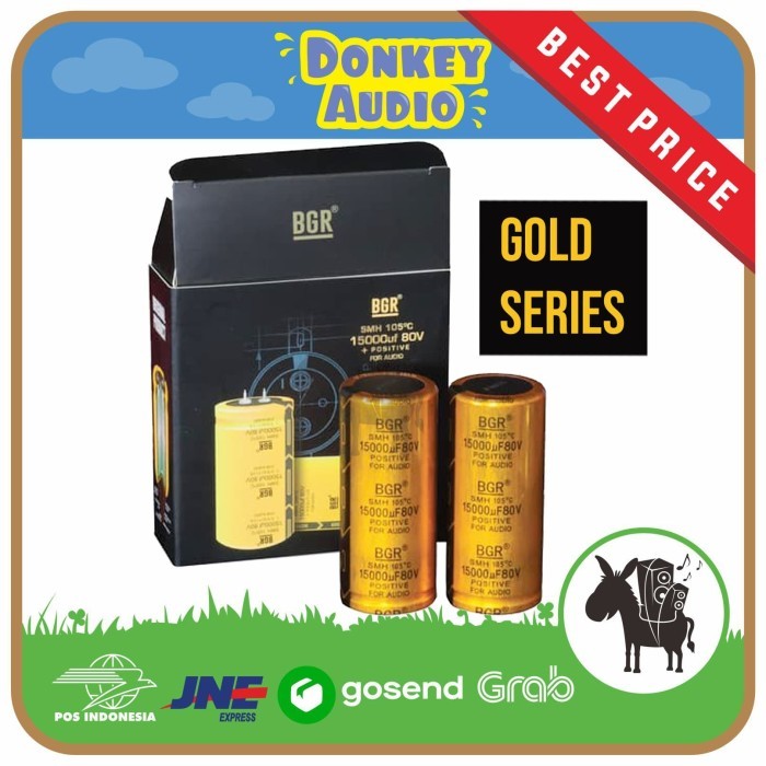 HD88 ELCO 15000UF 80V BOMBARDIR GOLD SERIES CAPACITOR 2 PCS