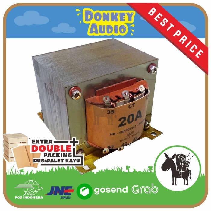 HD88 TRAFO KOTAK 20A CT 47V TRAFO EI 20A CT 47V PSU TEMBAGA MURNI BGR