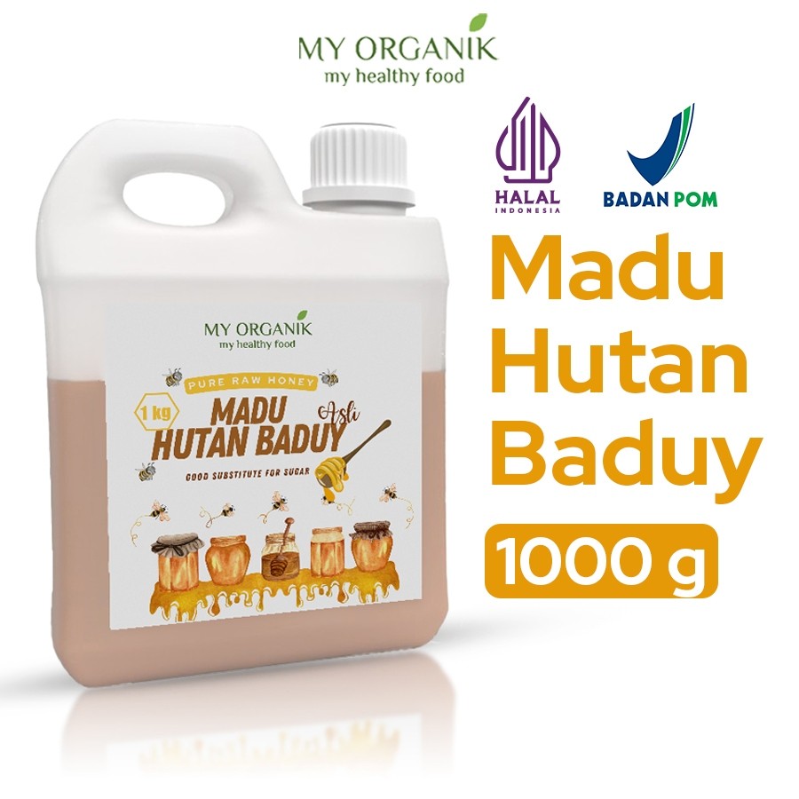 

My Organik Madu Baduy Asli 100% Murni Raw Honey Super Premium Pure Original 1000 gr