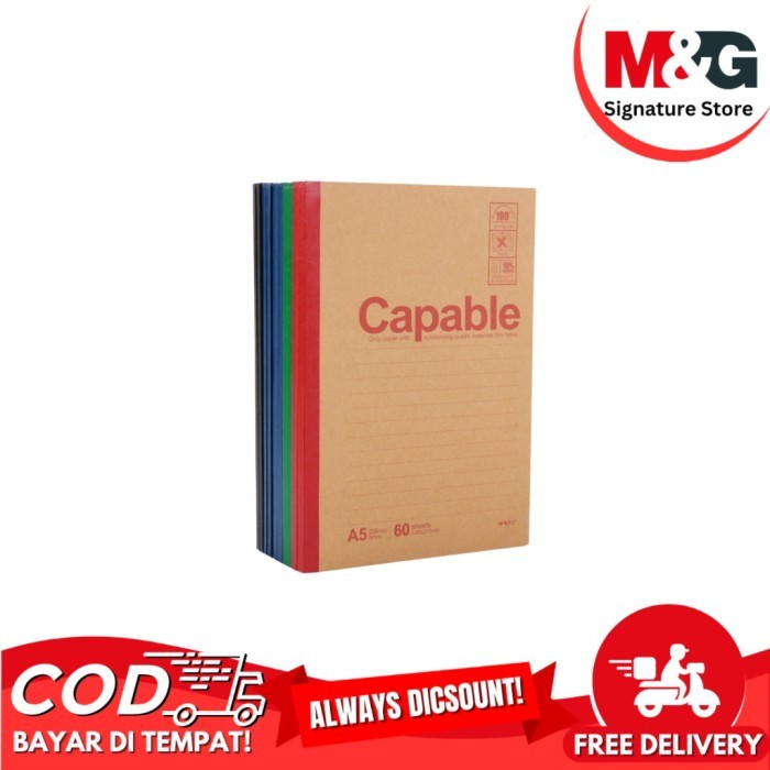 

Notebook Capable A5 & B5 M&G APYJS550 APYJP550 Buku Tulis Bergaris - SATUAN - B5 40 LEMBAR