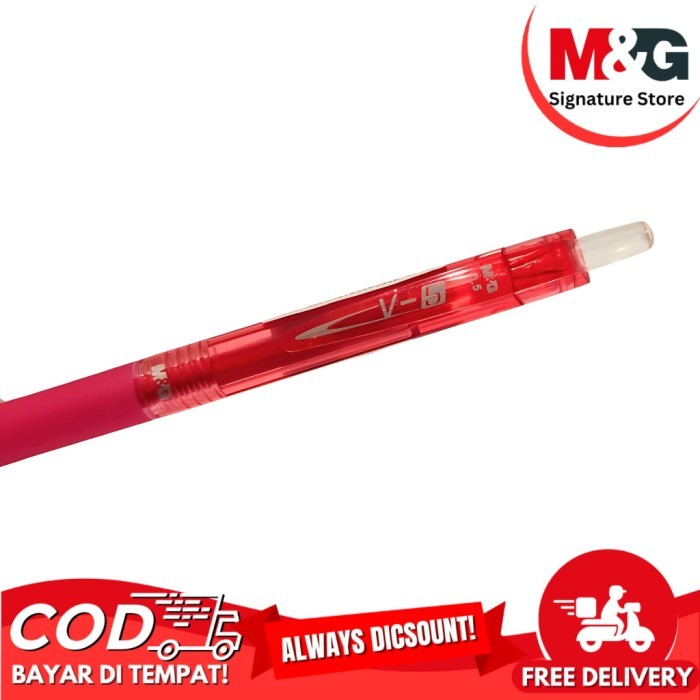 

Gel Pen M&G AGPJ5472 Pulpen Gel V-5 Needle Tip 0.5mm - SATUAN - HITAM