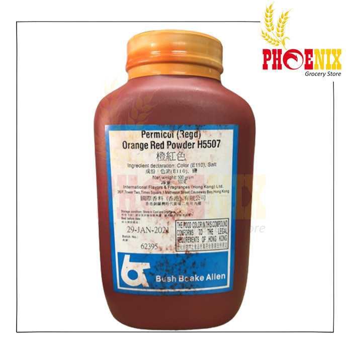 

Permicol (Regd) pewarna orange red powder H5507 500 Gram