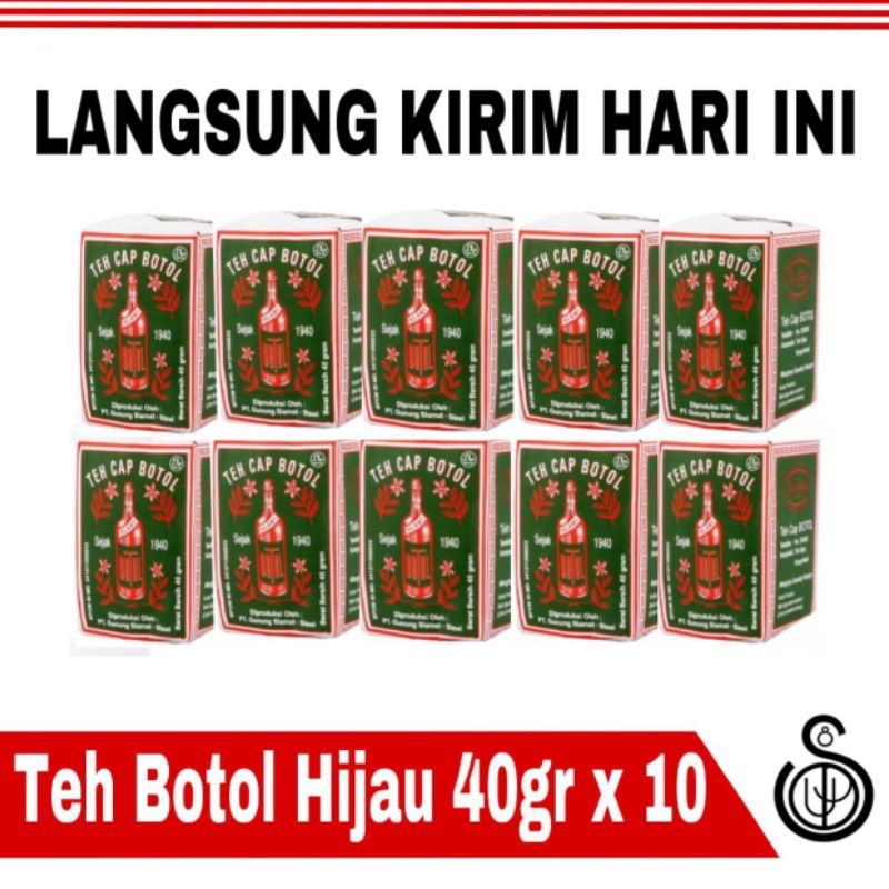 

Teh Cap Botol Hijau 40gr isi 10 Bungkus Teh Tubruk Wangi