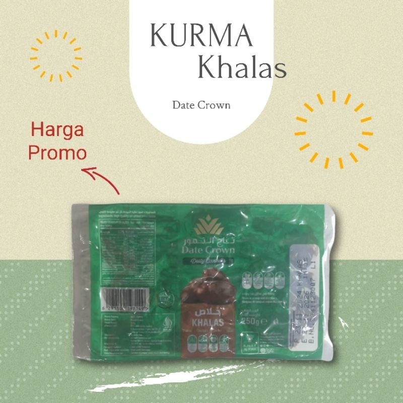

KURMA KHALAS dates crown 250 gram