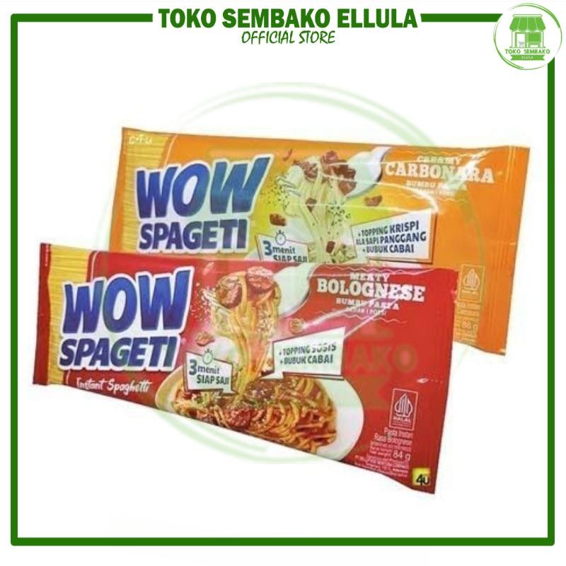 

Toko Sembako ELLULA - WOW Spageti Instan Spaghetti Carbonara / Bolognese