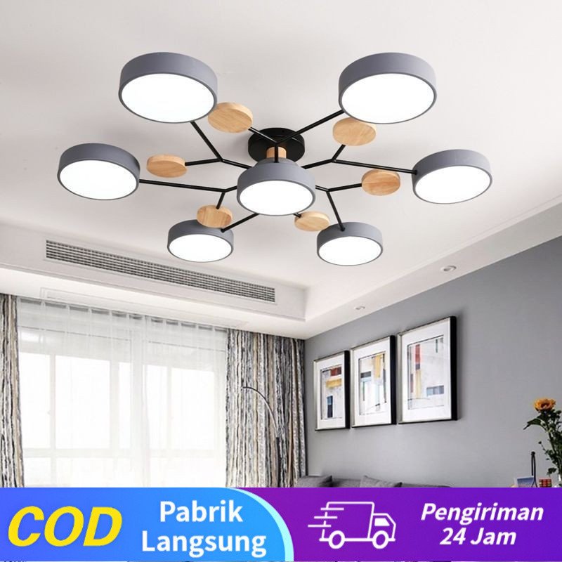 Lampu LED Plafon Estetika Minimalis Lampu LED Ruang Tamu Lampu Gantung Ruang Tamu Lampu Hias Ruang T