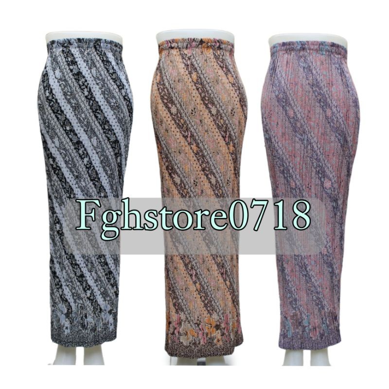 Kain Kebaya Plisket | Rok Kebaya | Kain Batik Brokat Bawahan Kebaya