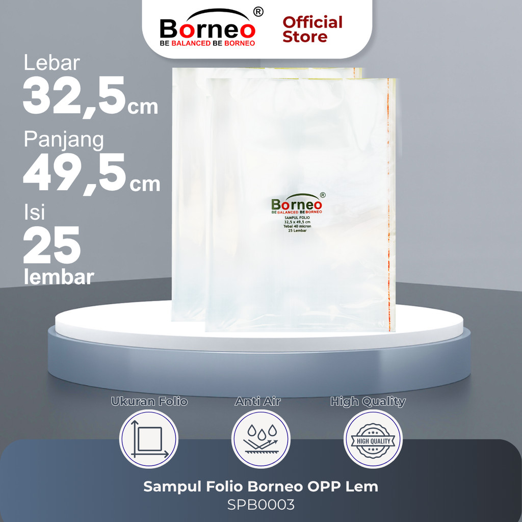 

Sampul Folio Borneo OPP Lem (100)