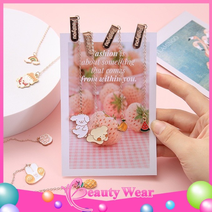 

Pembatas buku Japan Bookmarker rantai Ins Cartoon ℬ 609