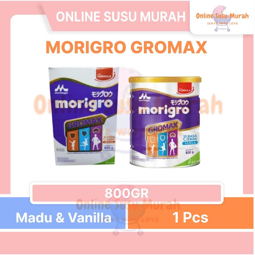

Morigro Growmax Vanila Kaleng Madu Kotak 800Gr Morinaga Morigro Susu 800Gr Sskl Tinggi Kalori