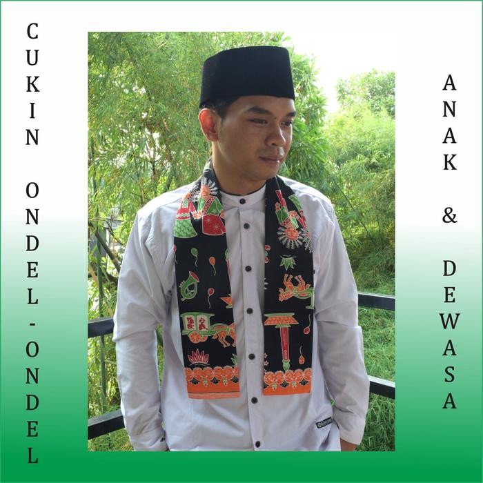 cukin syall betawi - hitam A3, All Size
