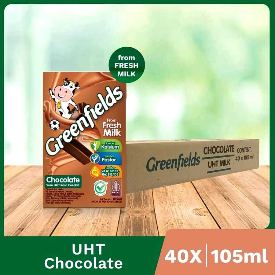 

Greenfields Fresh Milk UHT 105 Ml | Isi 40 Pcs
