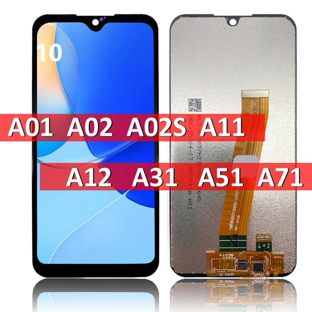 LCD For Samsung A01 A02 A02S A11 A12 A31 A51 A71 A21s LCD Display Touch Screen Replacement Digitizer