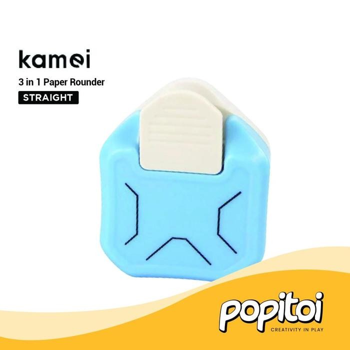 

Promo Kamei 3 in 1 Paper Corner Puncher Rounder alat lengkungan sudut kertas - Blue Terlaris