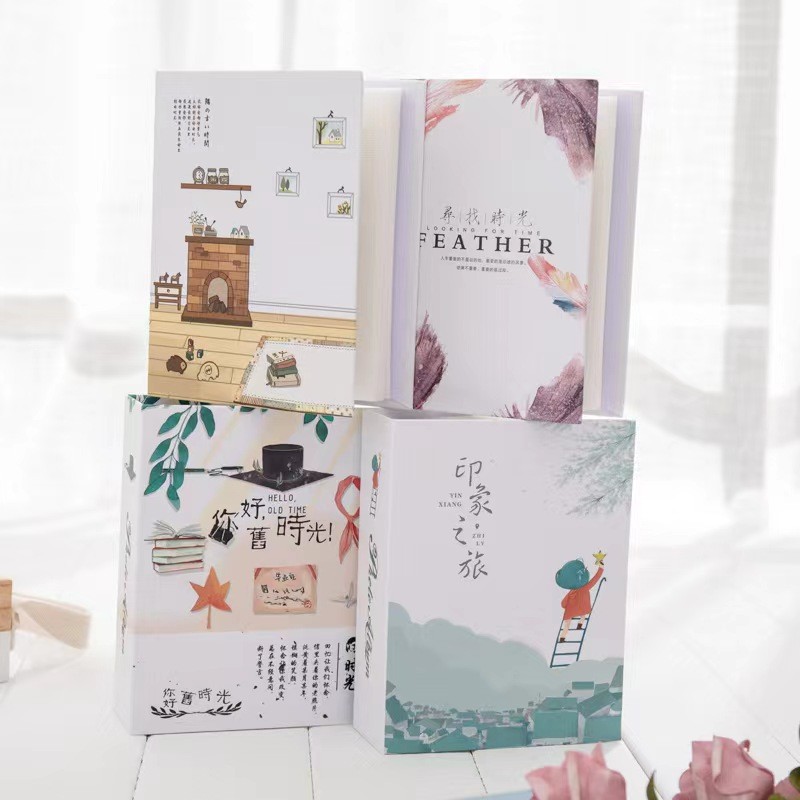 

100 6-inch photo albums with large capacity for families, couples, travel, and baby growth, capturing every moment of happiness