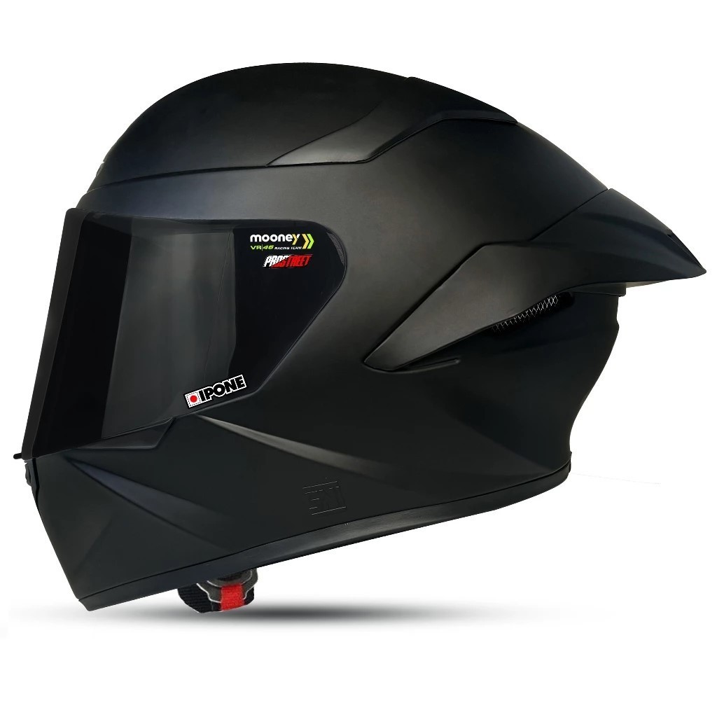 Helm Full Face MLA TTC Crypton | Hitam Dof Kaca Hitam | Helm Paket Ganteng Dewasa SNI
