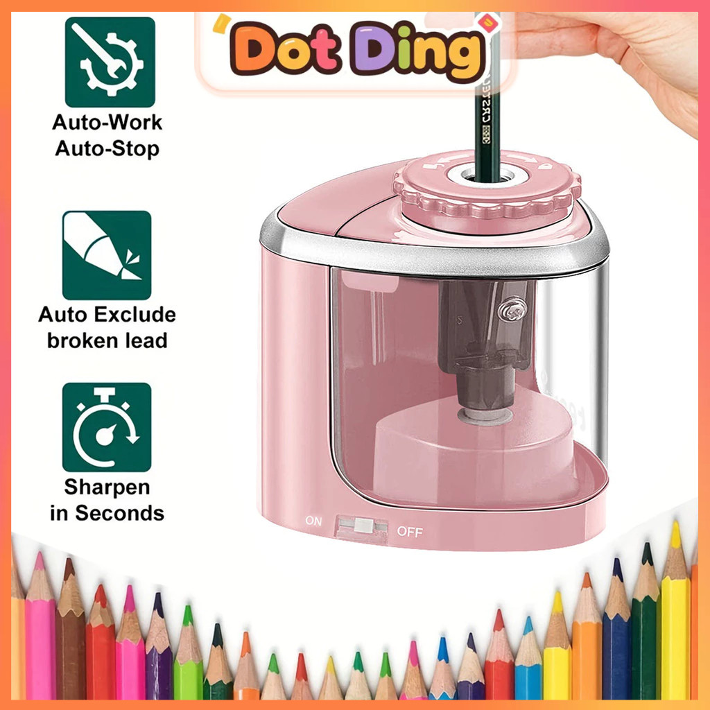 

[DOTDING] Rautan Pensil Elektrik Roller Planer Model Baterai Semi Otomatis untuk Perlengkapan Alat Tulis Sekolah Kreatif Siswa H393
