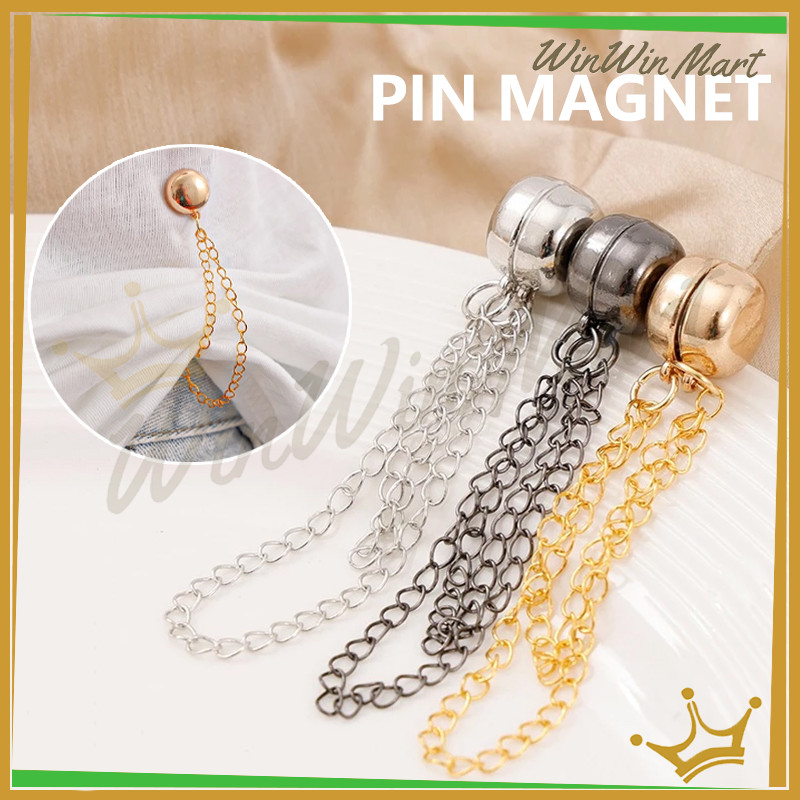 WWM 5PCS Pin Magnet Pin Hijab Peniti Magnet Jilbab Pin Magnet Hijab Pin Hijab Magnet Super Kuat Magn