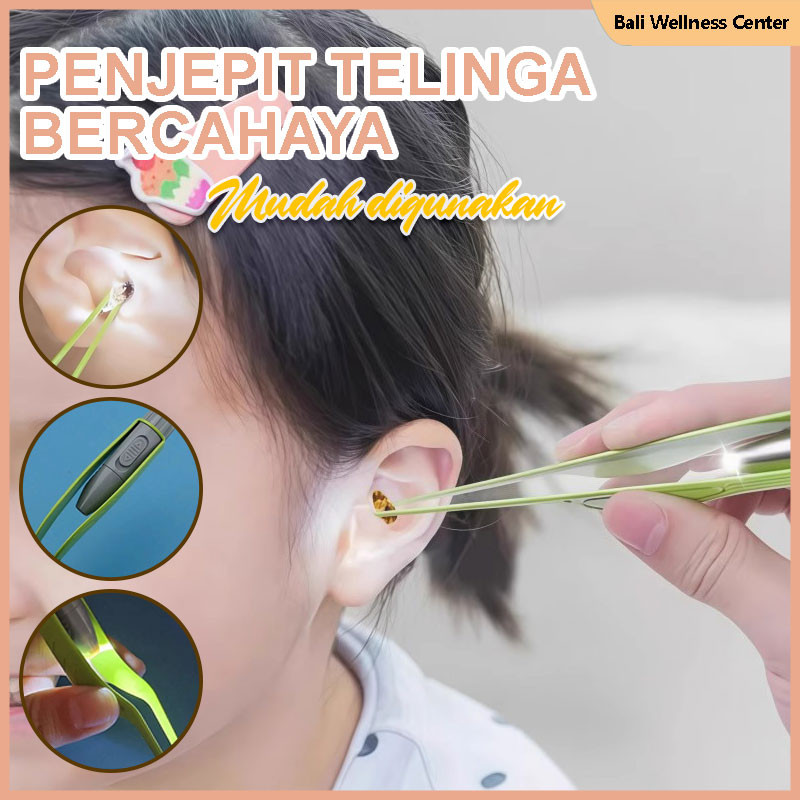 Alat pembersih telinga bercahaya, penjepit telinga, artefak pembersih telinga anak-anak, alat pember