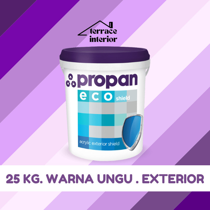 Cat Tembok Exterior Propan Eco Shield  Warna Ungu 25 Kg