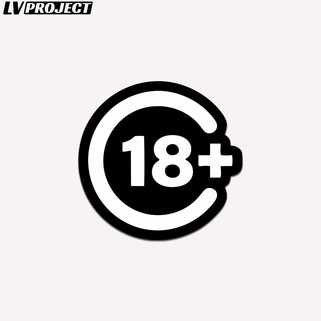 

Stiker Logo Brand 18+ Aesthetic Vinyl Glossy Sticker Waterproof Hp Laptop Notebook