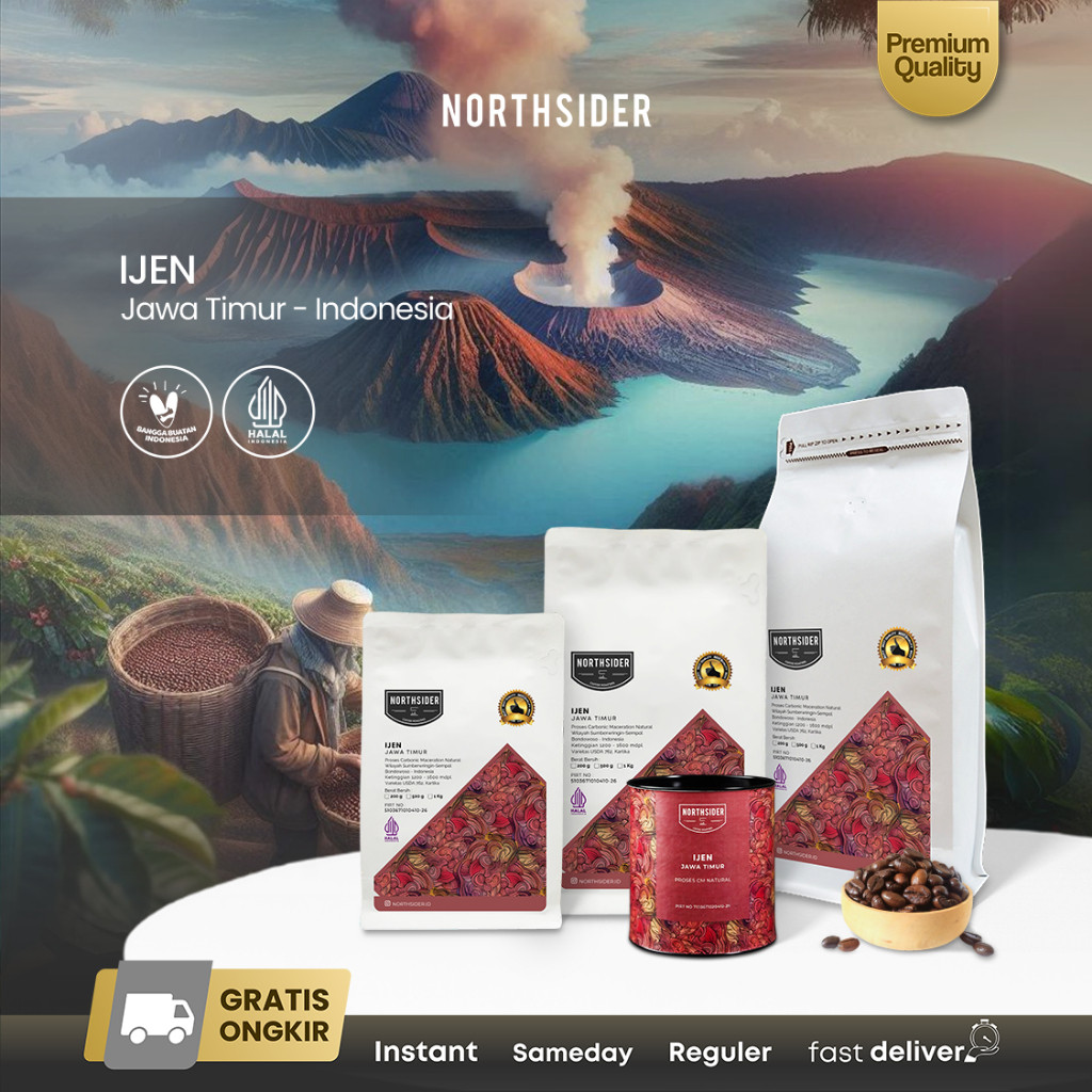 

Northsider Kopi arabika Ijen Carbonic Maceration Natural coffee