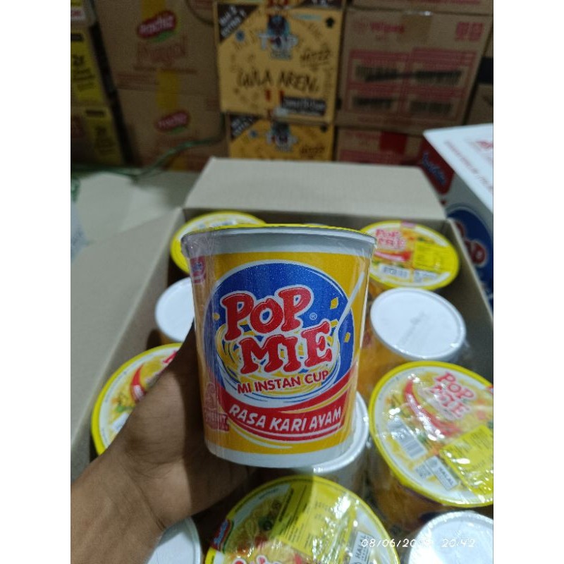 

Pop Mie rasa Kari Ayam -Mi Instan Cup-