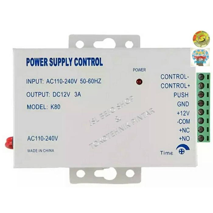 

Power Supply 12V 3A electric Door Lock RFID dan Fingerprint Acces