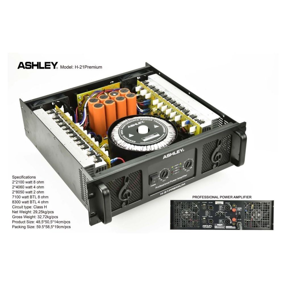 power ashley h21 premium original 2 channel Ashley H 21premium