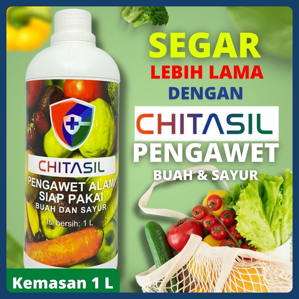 Chitasil RTU/Siap Pakai 1L - Pelapis/Pengawet Buah Alami HALAL Chitosan