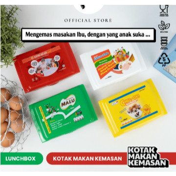 BH KOTAK BEKAL BENTUK KEMASAN SNACK LUCU LUNCH BOX LUCU BPA FREE FOOD GRADE KOTAK MAKAN LUCU MODEL K