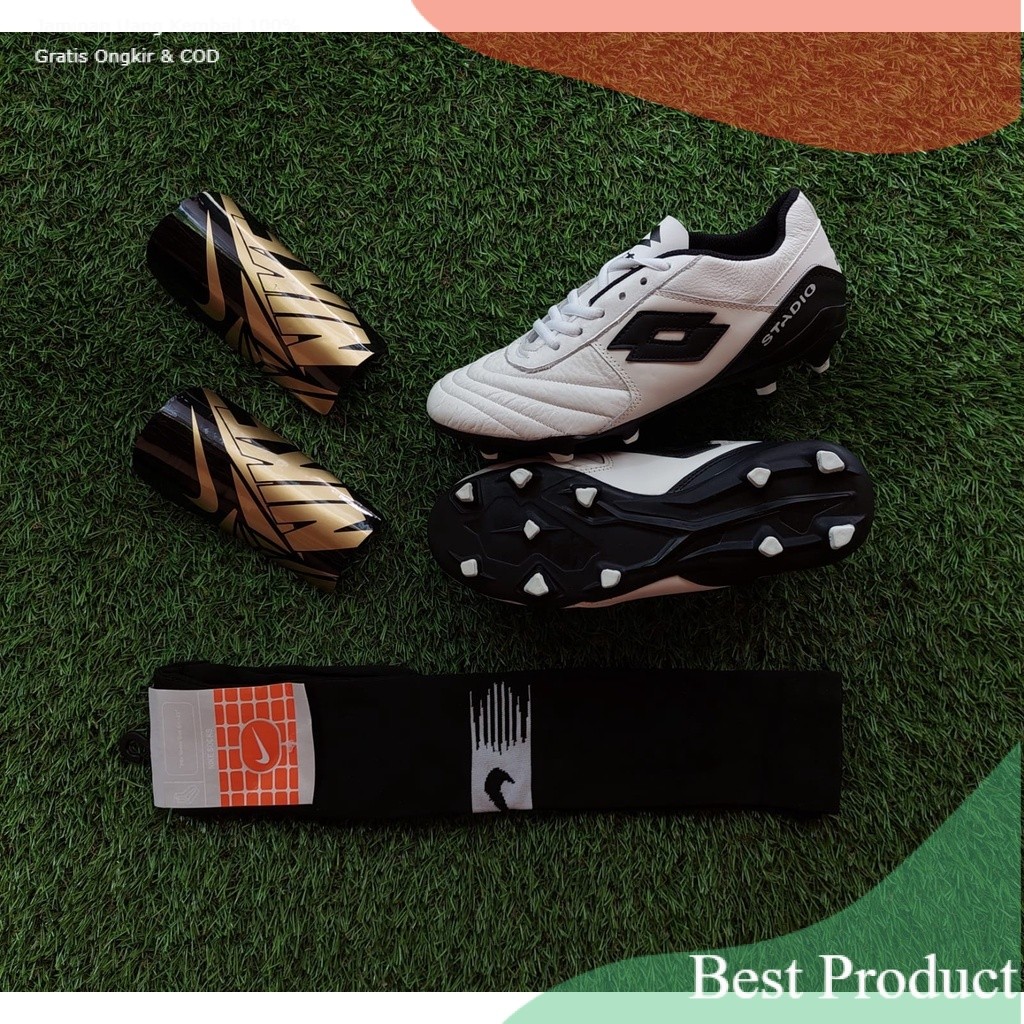 Paket Sepatu bola LOTTO PDL // produsen sepatu bola kulit/Messi Cr7 ronaldo